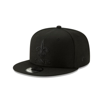 New Orleans Saints Gorra | New Era NFL Basic Black On Black 9fifty Snapback Cap Mexico - Negros